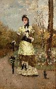 Alfred Stevens La Parisienne Spain oil painting artist